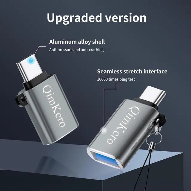 Alt view image 7 of 7 - USB C to USB Adapter 3-PackUSB C Male to USB 3.0 Female Adapter USB A 3.0 Female OTG Adapter Converter for iPhone 15 Max MacBook Pro Air Mac iPad  Surface Go  S24 S23 S22 16