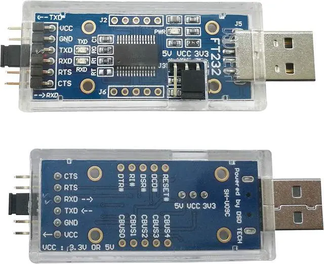 Alt view image 3 of 6 - SH-U09C USB to TTL Serial Adapter with FTDI FT232RL Chip Compatible with Windows 11 10 7 and Mac OS