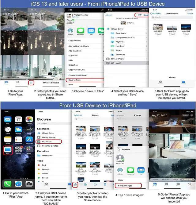 Alt view image 7 of 7 - HDMI Adapter for iPhone USB to iPhone Adapter SD Card Reader for iPhone 6 in 1 USB Camera Adapter Support MIDI Keyboard Mouse HD TV/Projector/Monitor No APP Needed