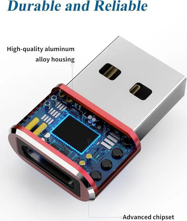 Alt view image 7 of 7 - USB to USB C Adapter 4 Pack USB C Female to A Male Charger Type C Converter for Apple Watch Ultra iWatch 7 8 SE iPhone 14 13 12 15 Pro Plus Max Mini AirPods iPad Air Samsung Galaxy S23 S22