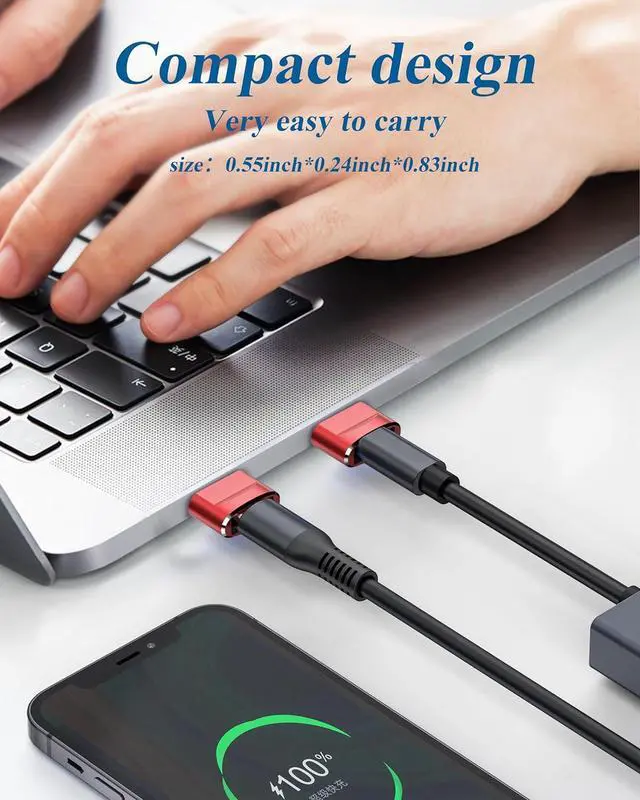 Alt view image 3 of 7 - USB to USB C Adapter 4 Pack USB C Female to A Male Charger Type C Converter for Apple Watch Ultra iWatch 7 8 SE iPhone 14 13 12 15 Pro Plus Max Mini AirPods iPad Air Samsung Galaxy S23 S22