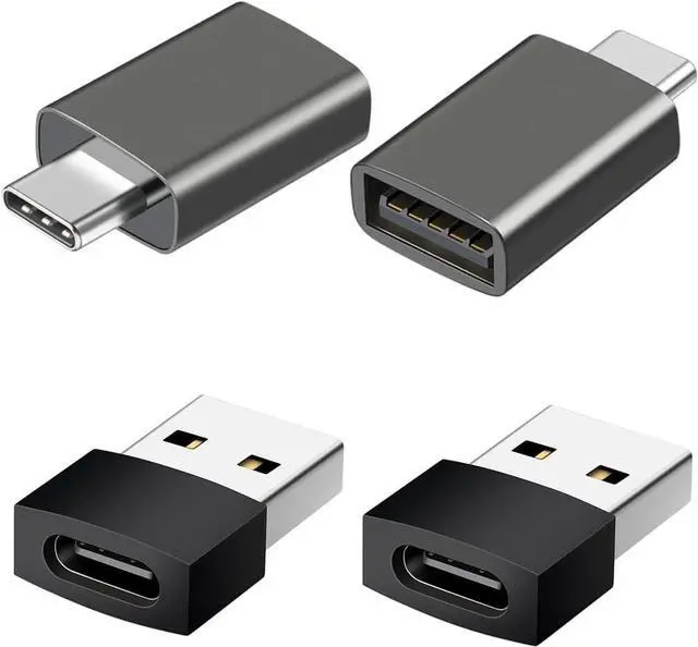 Main image of USB C to USB+USB A to USB C Adapter MixPack 4pcs USB C to USB Adapter High-Speed Data Transfer USB-C Male to USB 3.0 Female Adapter for USB &Type C Port Series Smarts&Devices.