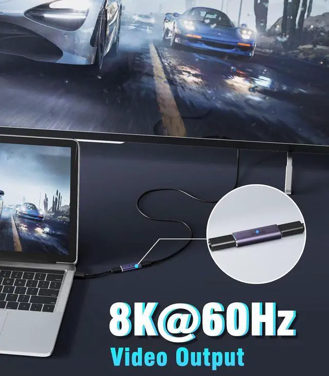 Alt view image 4 of 7 - USB C Female to Female Adapter USB C Coupler Supporting 240W Fast Charging/40Gbps Data Transfer USB Type C Extender with 8K@60Hz Video for MacBook iPad Thunderbolt 4/3-2 Pack