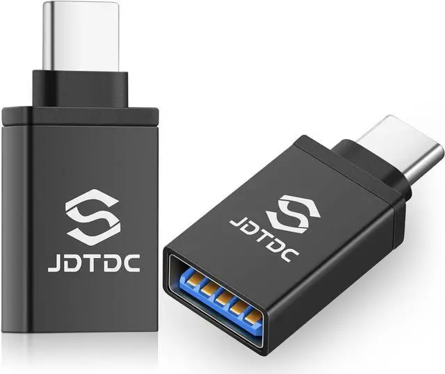 Main image of USB-to-USB C-Adapter 2 Pack USB-C-Adapter USB-3.0-to-USB C-Male-Adapter OTG-USB C-to-USB-Female-Adapter USB toUSB C Converter Compatible with iPhone15/iPad/Android/MacBook/Thunderbolt 4/3