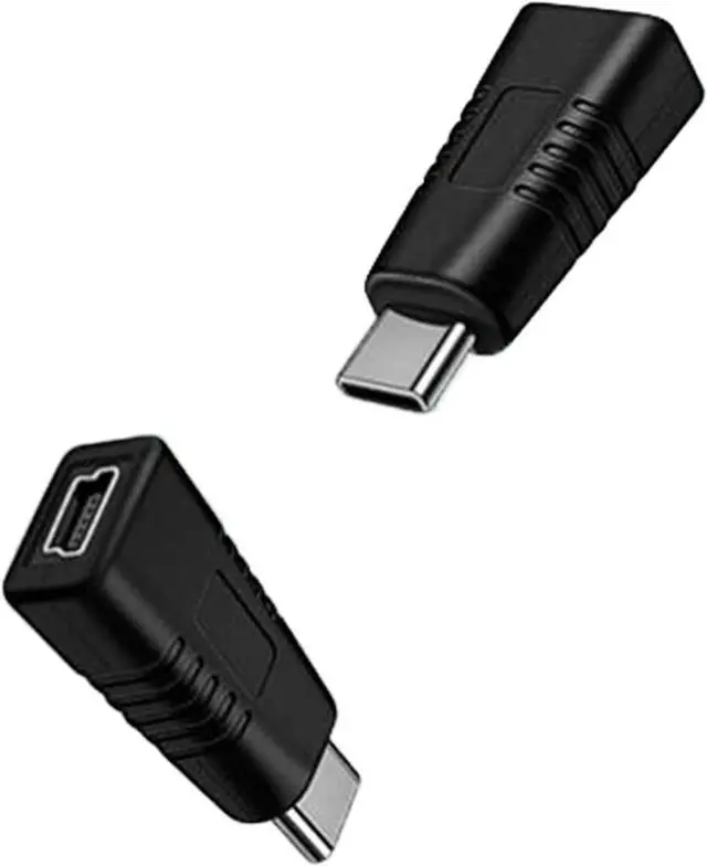 Alt view image 2 of 4 - USB C Male to Mini USB Female Adapter [2 Pack] Suitable for in Car Dashcam Camera Etc
