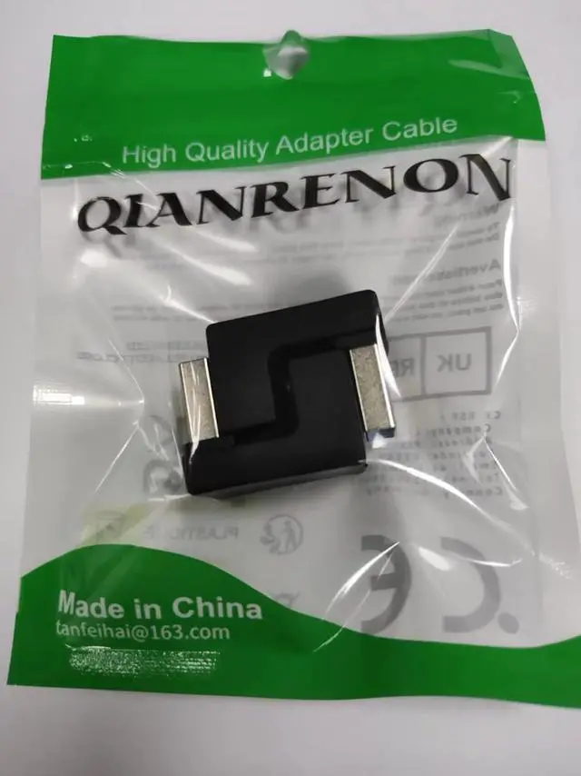 Alt view image 7 of 7 - U-Shape USB 3.1 to USB C Adapter 180 Degree USB A3.1 Male to Type C Female Coupler Connector 10Gbps Support Data Transfer OTG 2Pcs