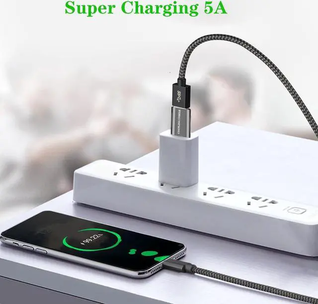 Alt view image 4 of 7 - USB C to USB Adapter [4 Pack] USB C to A Adapter | Type C to USB|10Gbps High-Speed | USB OTG Convert | Compatible with MacBook Pro/Air iPhone 15 Laptops Tablets