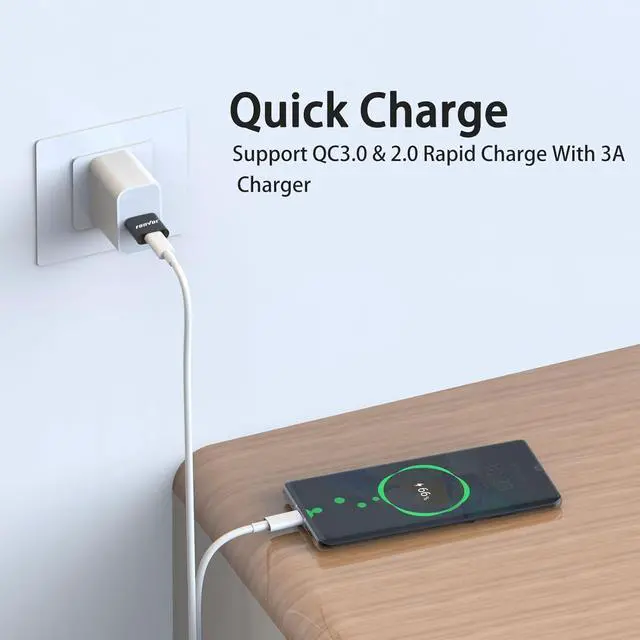 Alt view image 5 of 6 - USB to USB C Adapter 4 Pack USB C Female to A Male Charger Type C Compatible with Apple MagSafe iPhone 11 12 13 14 Pro Max  Galaxy S23 S22