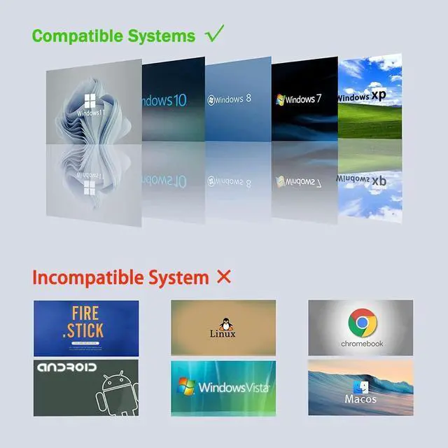 Alt view image 7 of 7 - USB to HDMI Adapter USB 3.0 to HDMI 1080P Video Audio Converter Connect PC Laptop to Monitor Support Windows XP 7/8/8.1/10/11