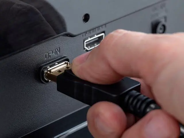 Alt view image 6 of 6 - Braided DisplayPort 1.4 Cable - 8K Capable for Graphic Design Display Stream Compression Support TV Walls and PC Gaming 10 Feet Gray