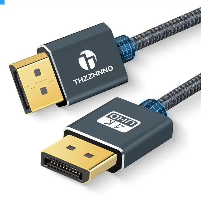 Main image of DisplayPort Cable 3.3FT Certified DP 1.2 Gold-Plated 4K@60Hz 2K@165/144Hz Laptop PC Gaming Monitor