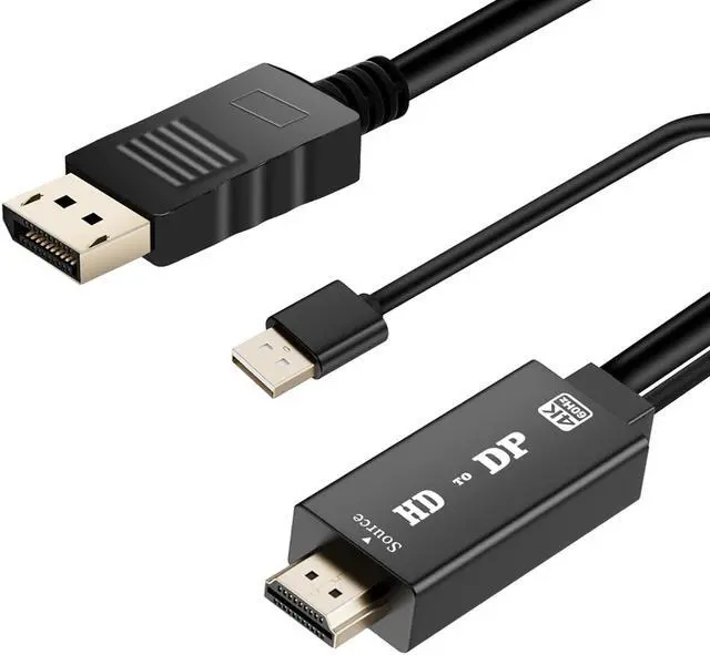 Main image of HDMI to DisplayPort Cable 4K@60 Hz HDMI Source to DisplayPort Monitor 6 Feet HDMI to DP Cable for Laptop PS5 PS4 Pro PC to Monitor