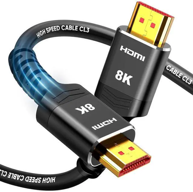 Main image of Long HDMI Cable 15 FT 4K 8K 10K HDMI 2.1 Cord Ultra High Speed [in-Wall CL3 Rated 8K@60Hz 4K@120Hz Video 48Gbps] Fit Durable Flexible eARC HDCP Compatible for Ethernet SoundBar