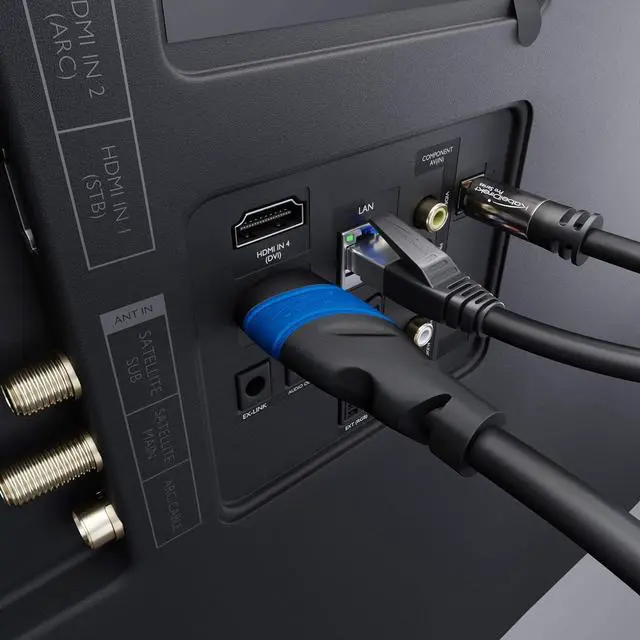 Alt view image 6 of 7 - 8K / 4K HDMI Cable  0.5ft & More HDMI Cables (0.5ft75ft)  German-Engineered HDMI Cord  Supports 10K/8K@60Hz/4K@120Hz  HDMI Cable for HDTV PC PS5 Xbox Switch