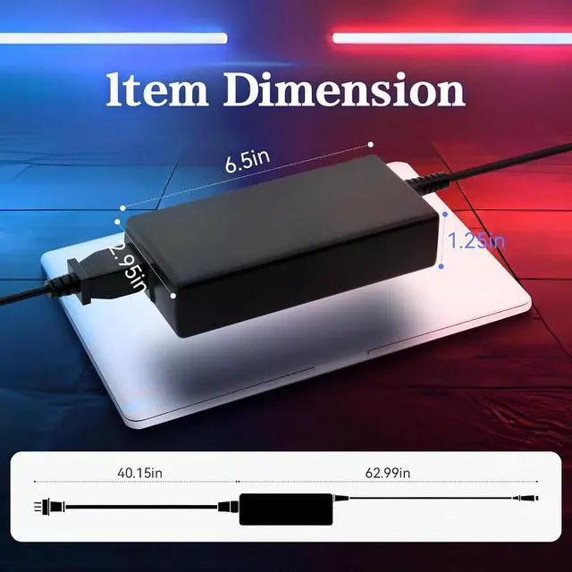 Alt view image 6 of 7 - 240W Ac Adapter for  Rog Zephyrus G14 GA401IV G15 GA502IV Fit for  Tuf Gaming Laptop Charger Tuf F15 A15 F16 A16-180W for  Zephyrus G14-for  Tuf A15 FA506IU F15 FX506LH