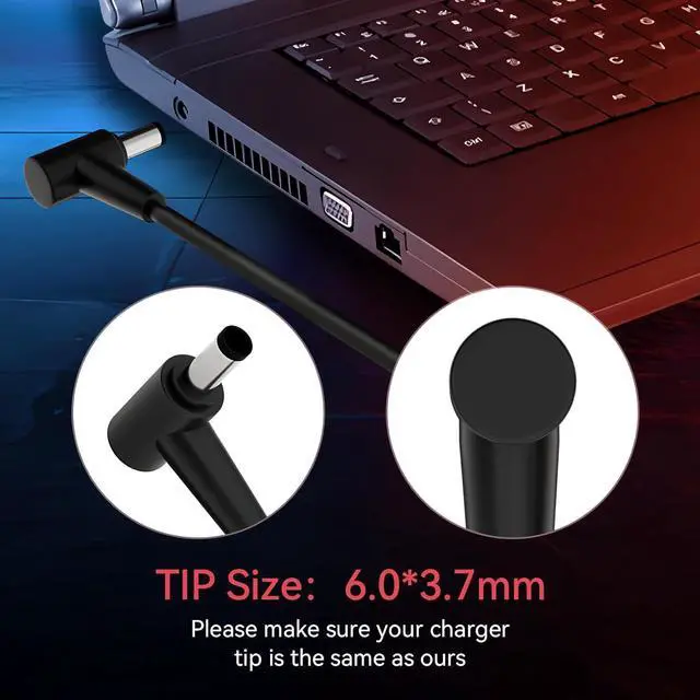 Alt view image 3 of 7 - 240W Ac Adapter for  Rog Zephyrus G14 GA401IV G15 GA502IV Fit for  Tuf Gaming Laptop Charger Tuf F15 A15 F16 A16-180W for  Zephyrus G14-for  Tuf A15 FA506IU F15 FX506LH