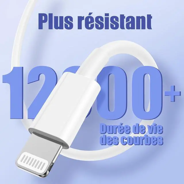 Alt view image 6 of 7 - 90 Degree USB C to Lightning 10FT iPhone Charger [ MFi Certified] 3Pack Fast Charging Cables Cord 10 Foot Right Angle Nylon Braided USB C Lightning Cable for iPhone 14/13/12/11/Pro Max/Plus/8/7