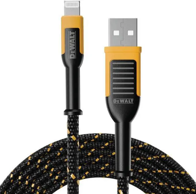 Main image of Lightning to USB Cable  Reinforced Braided Cable for Lightning  Charger Cord Compatible with iPhone  Apple Compatible Charging Cable (USB A to Lightning 4 Foot)