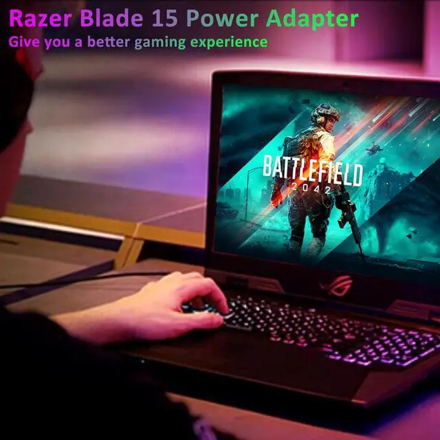 Alt view image 3 of 7 - 230W Razer Blade Charger for Razer Blade 15 14 16 17 RC30-024801 RZ09-0248 RTX3060 RTX3070 RTX3080 RTX2070 RTX2080 GTX1060 GTX1070 19.5V 11.8A Razer Blade Pro 17/4K Gaming Laptop Power Adapter