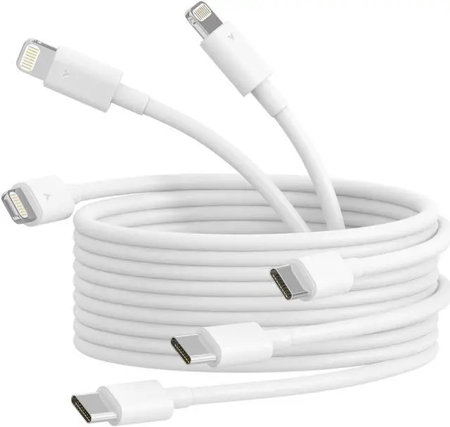 Main image of 2ft USB C to Lightning Cable 3Pack Short USB C iPhone Charger Cord Nylon Braided 2 Feet Type C to Lightning Cable Fast Charging for iPhone 14 13 12 11 Pro Max Mini XR XS SE iPad