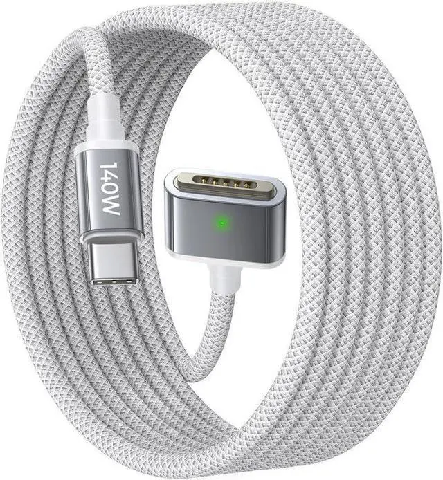 Main image of USB-C to Magnetic 3 Cable (6.6FT Space Gray) Fit for MacBook Air Charger MagSafe Gen 3 Port 140W Magnetic Safe 3 Cable Fit for 2024 MacBook Pro 14 16 M4 2023 MacBook Air 13 15 M3 & More