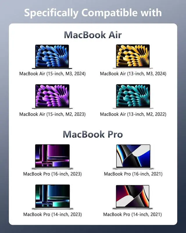 Alt view image 5 of 7 - USB-C to Magnetic 3 Fast Charging Cable (2 m/6.6 ft) USB C Cable Compatible with MacBook Air (15/13 M3 2024 15 M2 2023 13 M2 2022) MacBook Pro (16/14 2023/2021) Midnight Blue