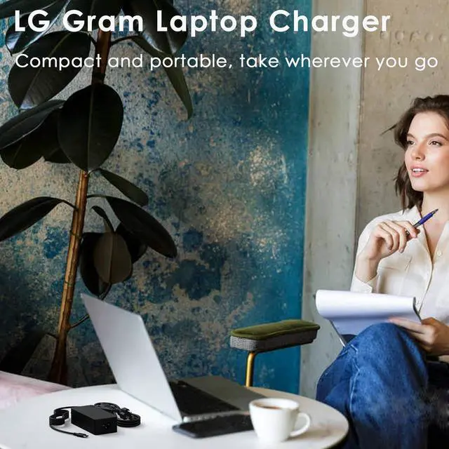 Alt view image 4 of 7 - 65W USB C Charger for LG Gram 17 16 15 14 Series 17Z90Q 16T90Q 17Z90P 16Z90P 17Z90ST 16T90P 17Z95P 17Z90R 17Z90S 2-in-1 Lightweight Power AC Adapter