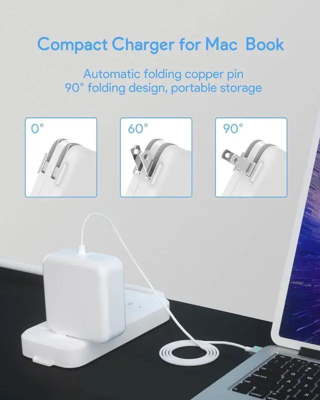 Alt view image 6 of 7 - Replacement Mac Book Pro Charger 85W T-Tip Mac Charger Compatible with Mac Book Pro 17/15/13 Inch and Mac Book Air 15/13 Inch Between 2012-2017