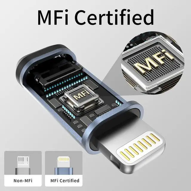 Alt view image 2 of 7 - USB C Type C to Lightning Adapter [3Pack] 1.8-2.2A 15W Fast Charging Lightning to USB Type C Cable Adapter Support Data Sync iPhone 14/13/12/11/pro/mini/iPad/Airpods Compatible Not for Audio/OTG