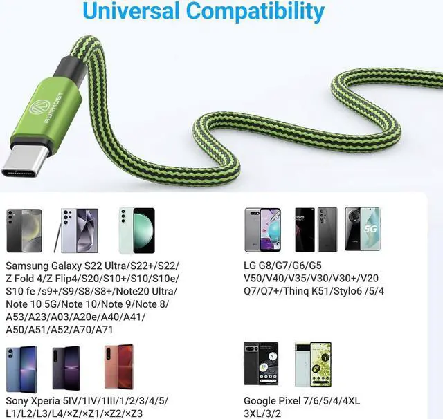 Alt view image 6 of 7 - USB C Cable 4 Pack 10FT USB C to USB C Cable Type C Cable Fast Charging USB C Charger Cable Compatible with iPhone 16 15 Pro/Pro Max/Plus for  Galaxy Series MacBook and More