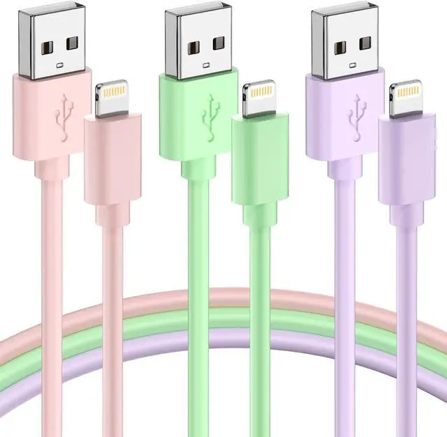 Main image of iPhone Charger Fast Charging Apple MFi Certified 3Pack 3ft USB to Lightning Cable iPhone Charger Cord Compatible with iPhone 14/13/12/11 Pro Max/XS MAX/XR/XS/X/8/7 Plus iPad AirPods