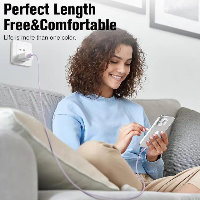 Alt view image 7 of 7 - iPhone Charger Fast Charging Apple MFi Certified 3Pack 3ft USB to Lightning Cable iPhone Charger Cord Compatible with iPhone 14/13/12/11 Pro Max/XS MAX/XR/XS/X/8/7 Plus iPad AirPods