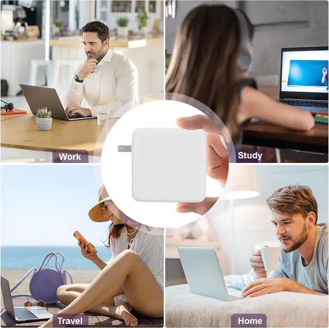 Alt view image 7 of 7 - MacBook Pro Charger Replacement for MacBook Air Charger 96W USB C Laptop for MacBook Pro Air USB C Charger ipad Pro  Galaxy and All USB C Device Include Type C Charge Cable