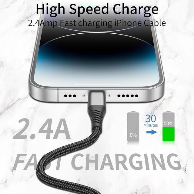 Alt view image 3 of 7 - 6 inch USB C to Lightning Cable Short 3-Pack Braided Type C iPhone Cable PD Fast Charging MFi Certified 0.5ft iPhone Charging Cable for Apple iPhone 14 13 12 11 Pro Max Xs Plus iPad Air Mini Black