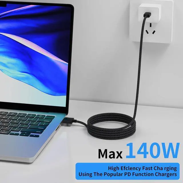 Alt view image 4 of 7 - 140W USB-C to Magnetic 3 Cable 6.6FT/2M Magnetic Charging Cable for MacBook Air 2024 M3 13/15inch MacBook Pro 2023 M2 Pro & Max 14 16 MacBook Air 2022/2023 M2 MacBook Pro 2021 Max&M1 14 16
