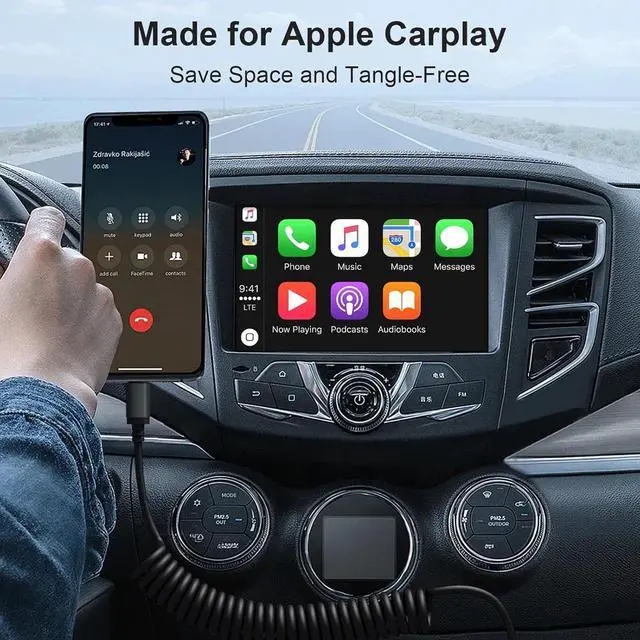 Alt view image 2 of 7 - Coiled USB to Lightning Cable [Apple MFi Certified] Coiled Lightning Cable for iPhone 14/13/12/11 Fast Charging Carplay Charger Cable for iPhone 14 Pro Max/Pro/Plus/iPad
