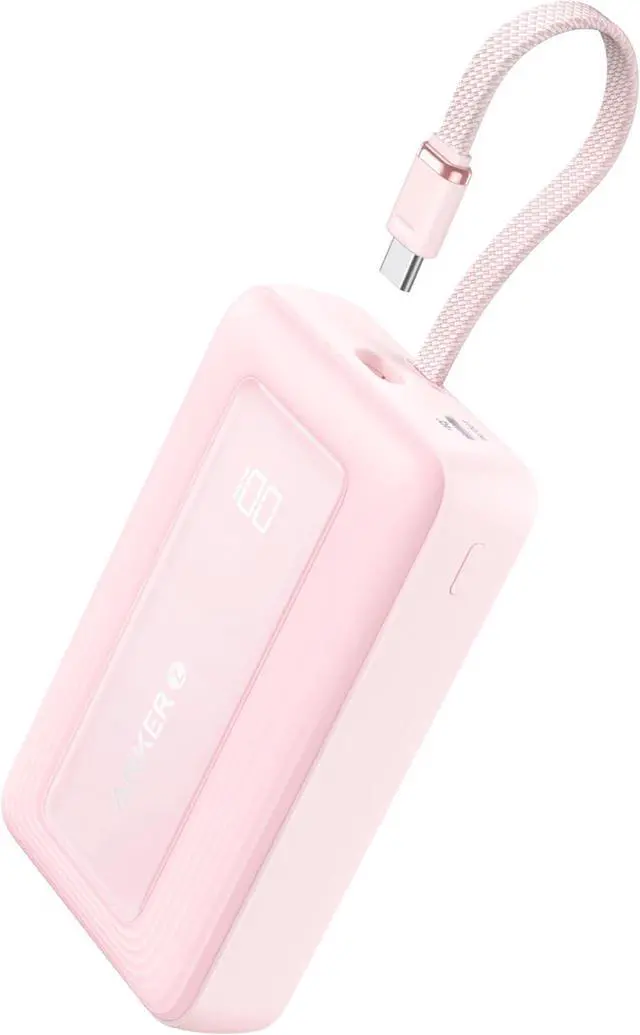 Main image of Zolo Power Bank 20 000mAh 30W High-Speed Portable Charger with Built-in USB-C Cable 1 USB-C 1 USB-A Battery Pack for iPhone 16/15/15 Pro/15 Pro Max/15 Plus MacBook Galaxy and More