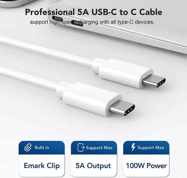 Alt view image 4 of 7 - MacBook Pro Charger for MacBook Air 13 14 15 16 inch 2024 2023 2022 2021 2020 M1 M2 M3 chip Laptop 96W USB C Power Adapter Mac Book Computer Fast Charger Block for USBC Device Included Type C Cable