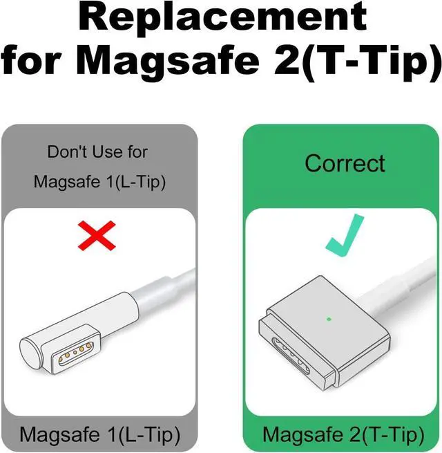 Alt view image 5 of 6 - USB-C to Magnetic tip Charging Adapter Female Type C to Male Magnetic2 Converter 100W PD Power Charger Connector Tip for Mac Book Air/Mac Book Pro 11 inch & 13 inch Retina Display(After 2012-2017)