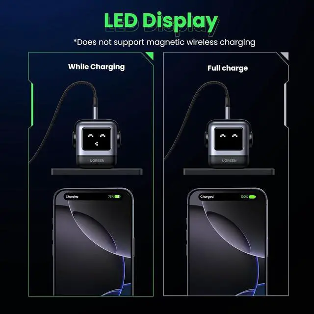 Alt view image 7 of 7 - Uno Charger 65W USB C Charger Nexode 3-Port GaN Charger Compact Fast USB C Power Adapter for MacBook Pro/Air XPS 13 Note 20/10+ iPhone 16 Pro Galaxy S24/S23 Steam Deck ROG Ally(Black)