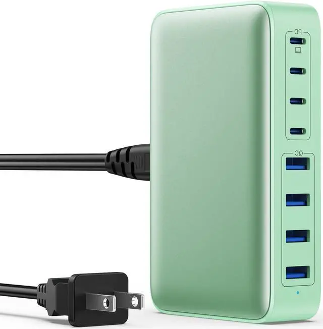Main image of USB C Charger 200W USB C Charger Block GaN III 8-Port Fast Charging Station PD 65W Laptop Charger Adapter Compatible with MacBook Pro/Air  HP Surface iPhone 15/14/13 Galaxy S23/22 (G)