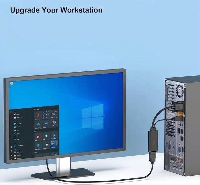 Alt view image 7 of 7 - HDMI to VGA Adapter Cable Haokiang 6ft/1.8m Gold-Plated 1080P HDMI Male to VGA Male Active Video Converter Cord Support Notebook PC DVD Player Laptop HDTV to D-SUB HD 15 Pin VGA Monitors Projector