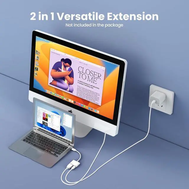 Alt view image 4 of 7 - USB-C Digital AV Multiport Adapter USB C to HDMI Adapter for iPhone 16/15 to TV 4K@60Hz Video & Audio Sync Screen Converter Adapter for iPhone 16/15 Series/MacBook/iPad Pro MFi Certified