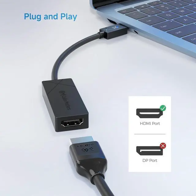 Alt view image 6 of 6 - [Designed for  Surface] USB C to HDMI 2.1 Adapter Supports 4K@240hz 8K@60hz HDR Compatible with Surface Pro/Laptop/Book with USBC or Thunderbolt 4