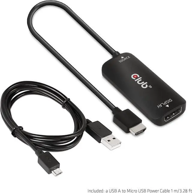 Alt view image 7 of 7 - CAC-1335 HDMI 2.1 to DisplayPort 1.4 4K120Hz or 8K30Hz M/F Active Adapter