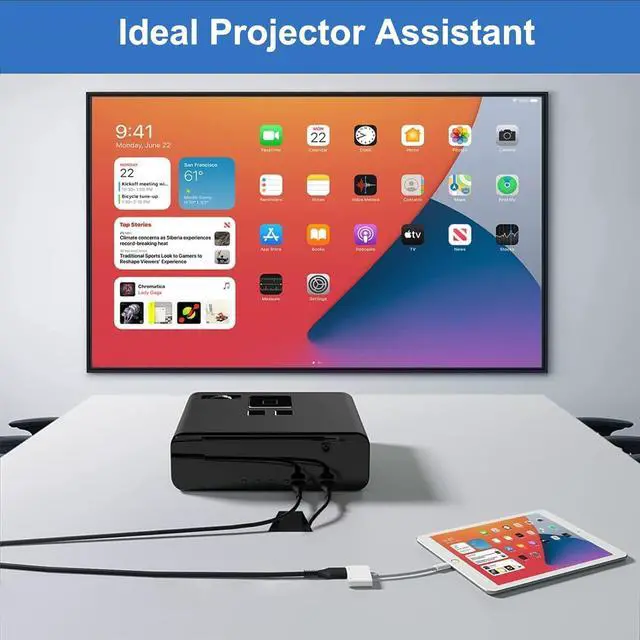 Alt view image 5 of 7 - [Apple MFi Certified] Lightning to HDMI Adapter No Power Needed Lightning to Digital AV Adapter 1080P Sync Screen iPhone HDMI Adapter Compatible with Lightning Port Devices for Projector/Monitor/TV