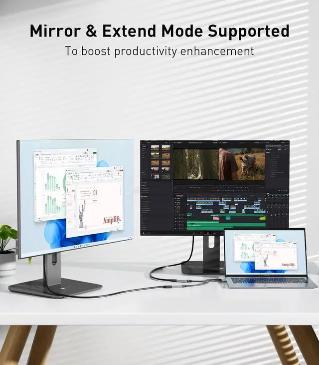 Alt view image 5 of 7 - USB to HDMI Adapter USB 3.0/2.0 to HDMI Multi-Display Cable 1080P@60Hz USB-A 3.0 Male to HDMI Female Converter Suitable for Windows XP/7/8/10/11