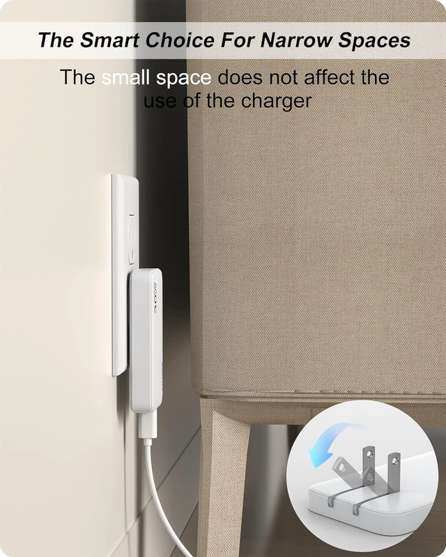 Alt view image 2 of 6 - 3-Port Flat USB C Wall Charger 30W Max Type-C Fast Charging Block