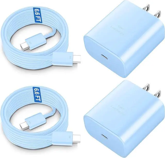 Main image of Super Fast Charger USB C 45W  Charger Fast Charging Cable Block for  Galaxy S24 Ultra/S24/S24+/S23 Ultra/S23/S22 Ultra/S22/S21/S20/Note 10/20 PPS Wall Charger with 6.6FT Cord-Blue