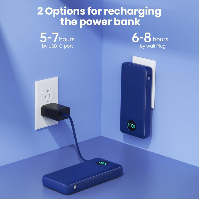 Wireless Portable Charger Power Bank, 33800mAh 15W Fast Wireless Charging 25W PD QC 4.0 USB-C Power Bank, 5 Output & Dual Input External Battery Pack Compatible With IPhone 15/14/13/12/11,Android Etc